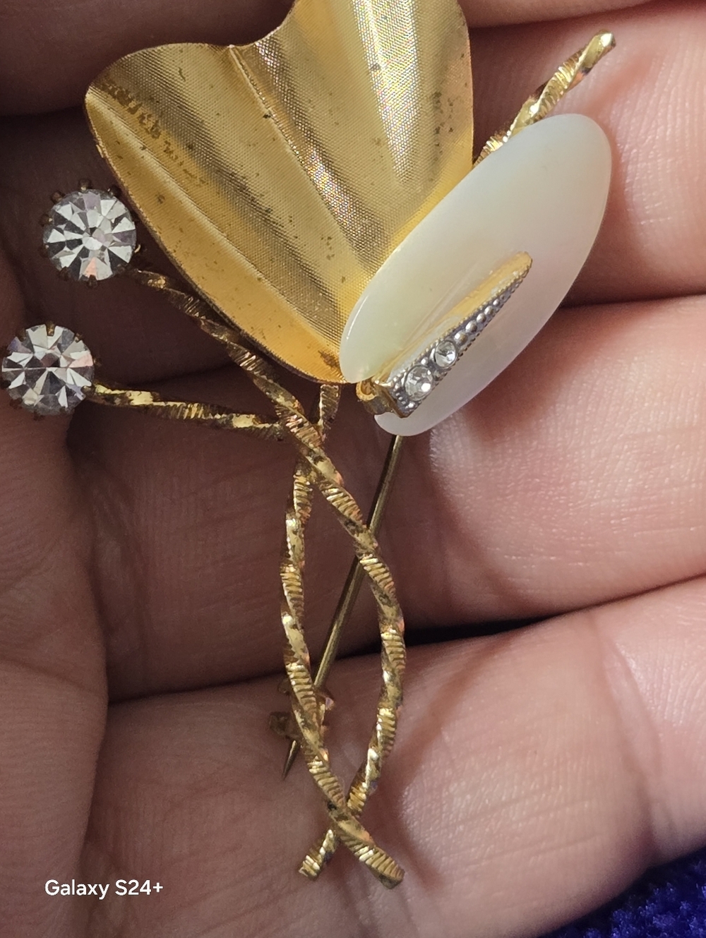 Vintage Gold Tone Brooch Germany